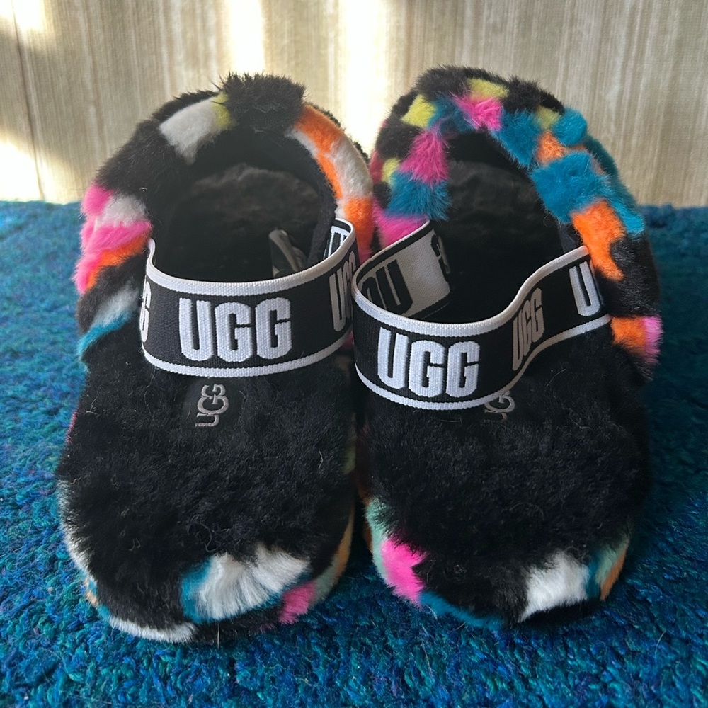 Ugg Fluff Yeah Checkered Multicolored Slipper/Sho… - image 4
